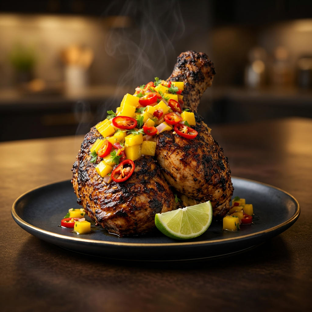 Tropical jerk chicken